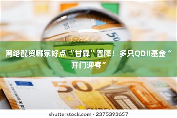 网络配资哪家好点 “甘霖”普降！多只QDII基金“开门迎客”
