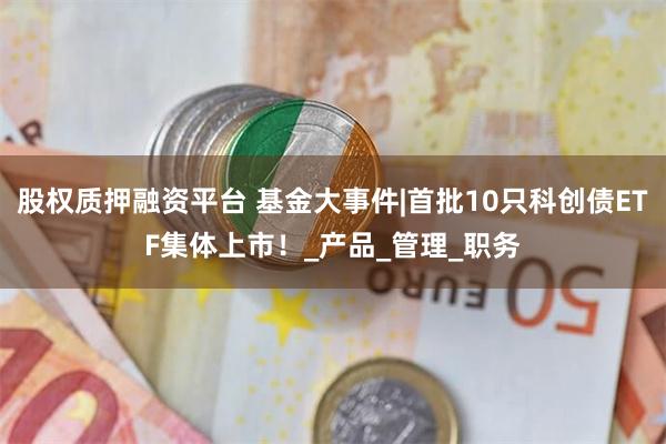 股权质押融资平台 基金大事件|首批10只科创债ETF集体上市！_产品_管理_职务