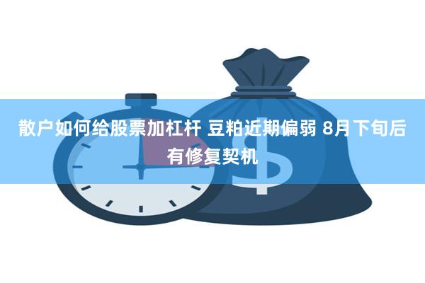 散户如何给股票加杠杆 豆粕近期偏弱 8月下旬后有修复契机