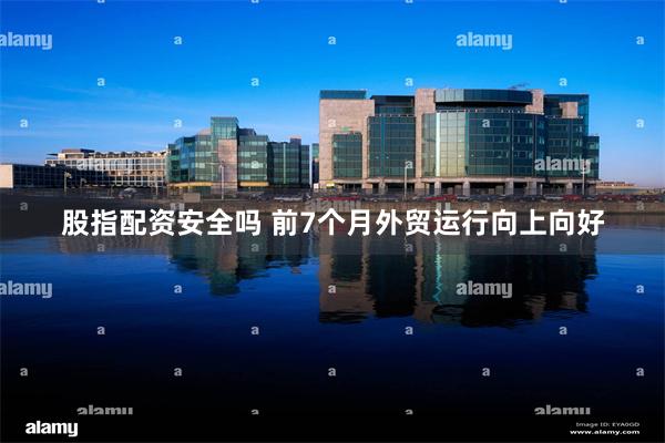 股指配资安全吗 前7个月外贸运行向上向好